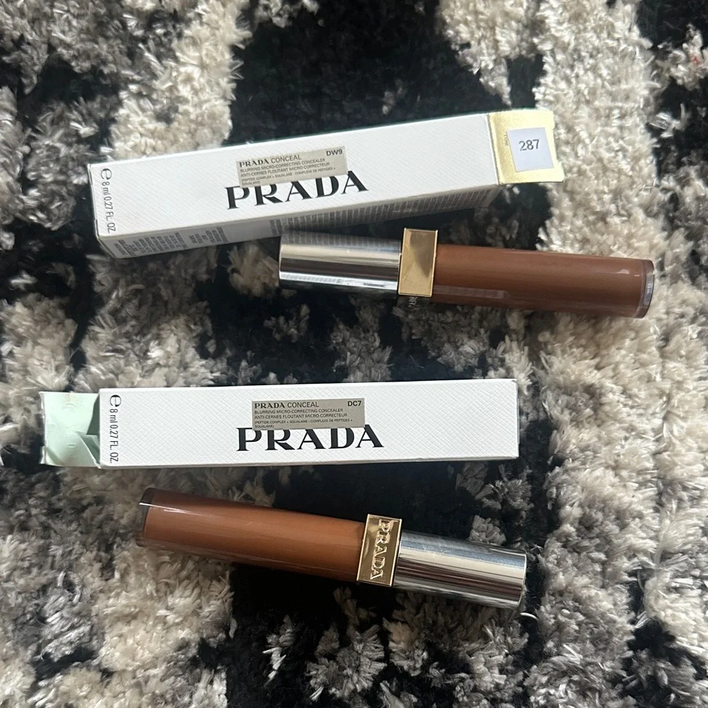 Prada Concealer Duo in Rich Brown with Silver & Gold Accents